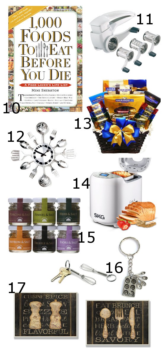 Foodie Gift Ideas are great Christmas gift ideas for everyone because who doesn't LOVE food?! These 30 awesome Foodie Gift Ideas are perfect Christmas gifts for your favorite foodie.