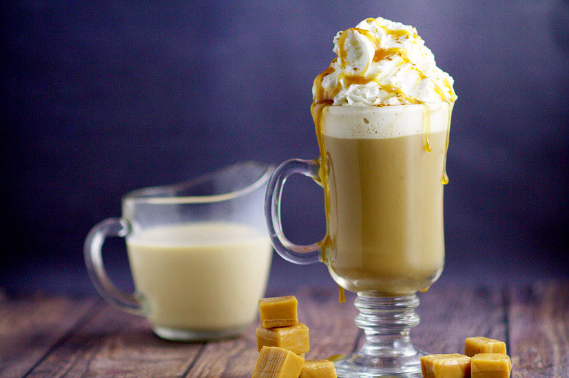 Smooth, creamy, and sweet Homemade Caramel Coffee Creamer recipe in your hot morning coffee is the perfect way to start the day! Oh my! This is seriously amazing!