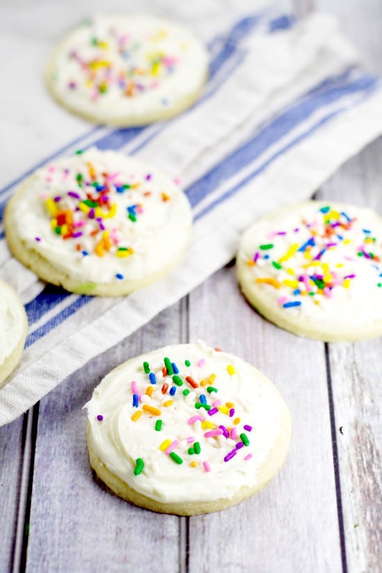 Sugar Cookies that Hold Their Shape. My grandma's recipe for the BEST soft, chewy sugar cookies that hold their shape. We use this recipe for perfect sugar cookies for Christmas, birthdays, and every time there's a sugar cookie craving.