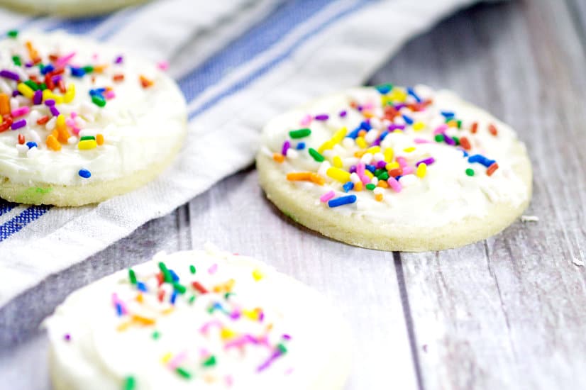 Sugar Cookies that Hold Their Shape. My grandma's recipe for the BEST soft, chewy sugar cookies that hold their shape. We use this recipe for perfect sugar cookies for Christmas, birthdays, and every time there's a sugar cookie craving.