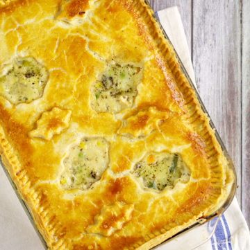The BEST way to use up leftover turkey is this homemade Turkey Pot Pie recipe with creamy comfort food pot pie filling, turkey, vegetables, and golden flaky crust. Great for a delicious family dinner recipe. Mmmm... Looks delicious!