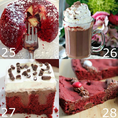 Red Velvet Dessert recipes are the ultimate choice for Valentine's Day food. These 40 decadent Red Velvet Dessert recipes are perfect for Valentine's Day. Indulge your craving with the rich, classic flavor of red velvet. Heaven!