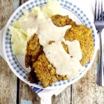 Classic Southern Chicken Fried Steak recipe with White Gravy is quick and easy to make and makes a perfect comfort food family dinner recipe.