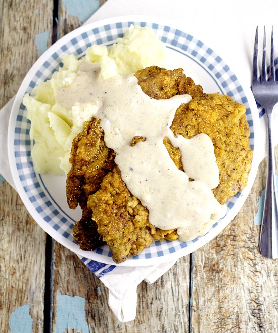 Southern Chicken Fried Steak with White Gravy The Gracious Wife