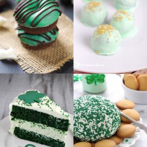 Green Treats for St Patrick's Day.  Minty and chocolate or sweet and fun these lucky, pinch-proof Green Treats for St Patrick's Day are sure to be a hit with the kids and the whole family!