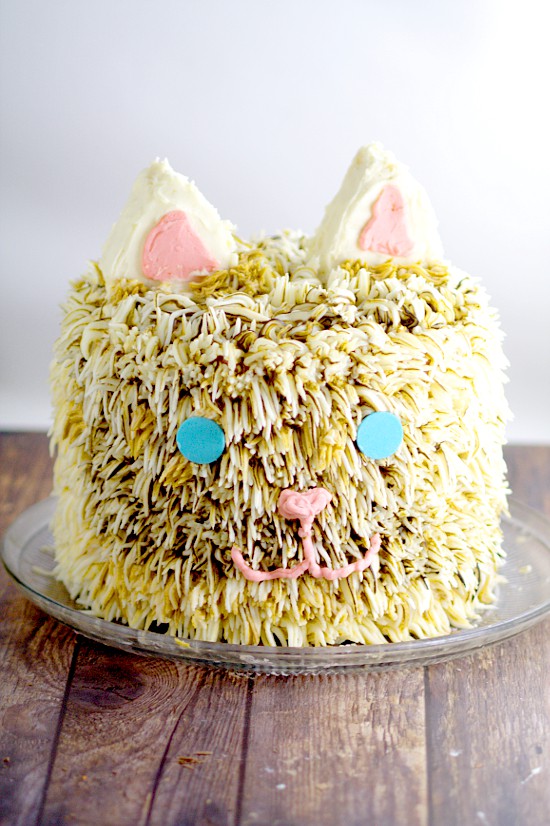 Kitty Cat Birthday Cake tutorial. An amazing but simple Kitty Cat Birthday Cake tutorial that looks seriously impressive, but is really easy to make. Perfect for the kitty cat lover in your life. Oh my goodness! My daughter would love this!