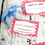 FREE DIY Printable Love Coupon Book for Him makes a perfect, loving gift for your sweetheart for Valentine's Day or even birthdays and anniversaries! Make a Love Coupon Book with 54 love coupons to choose from, some naughty and some nice. Tutorial with entire book printable for you to print!
