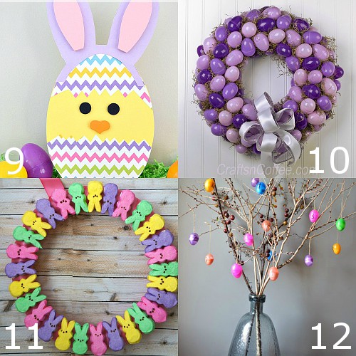 DIY Easter Decorations.  Pretty and bright DIY Easter Decorations that will bring a touch of cheery Spring into your home for Easter. These are so cute and easy!