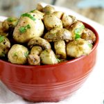 Buttery sauteed Steakhouse Mushrooms with herbs will complement your lovely steak dinner perfectly! Plus, make it in just 15 minutes!