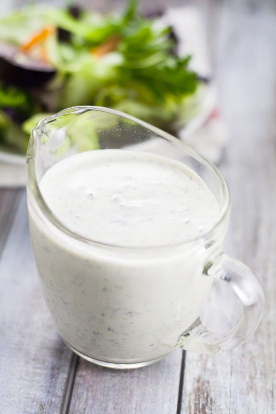 Homemade Ranch Dressing from Scratch is a heavenly topping for your green salad or dipping sauce for your favorite snacks or wings. I LOVE Ranch. This looks amazing!