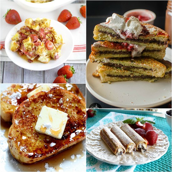 64 Unique French Toast Recipes to make your favorite breakfast even more delicious.  Over 60 amazing and Unique French Toast Recipes including sweet overnight casseroles, stuffed french toast, and more.  These variations are a great way to make an old favorite even more delicious!