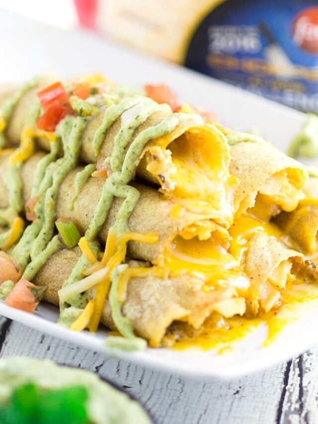 Cheesy Baked Chicken Taquitos Family Favorite The Gracious Wife
