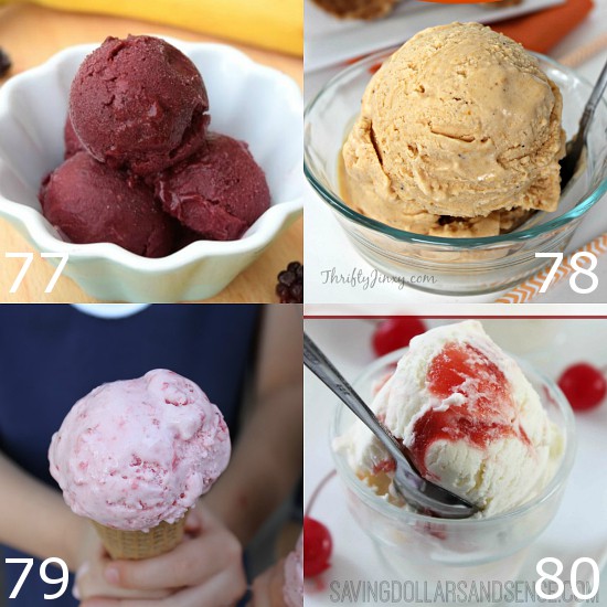 80 Homemade Ice Cream Recipes - Indulge your sweet tooth and beat the heat this Summer with 80 of the BEST Homemade Ice Cream recipes! From fruity or tangy, to chocolate and sweet, there's a little something for everyone here! You don't even need an ice cream maker for most of these! No churn ice cream is the way to go!