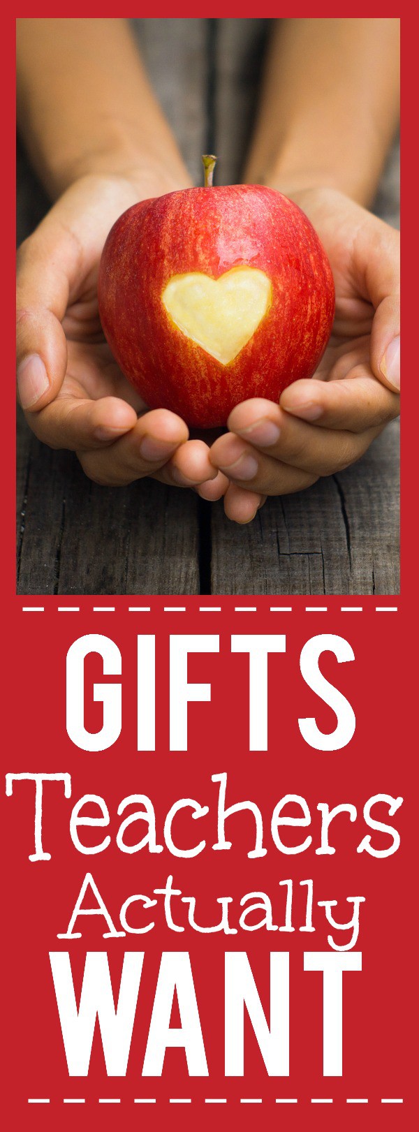 Gift Ideas for Teachers that they'll actually want!  Show your child's teacher they are truly valued and appreciated in a practical way that they'll love with these ideas for Gifts Teachers Actually Want. Great for a back to school gift or as an end of the year teacher gift ideas! From a family of teachers!