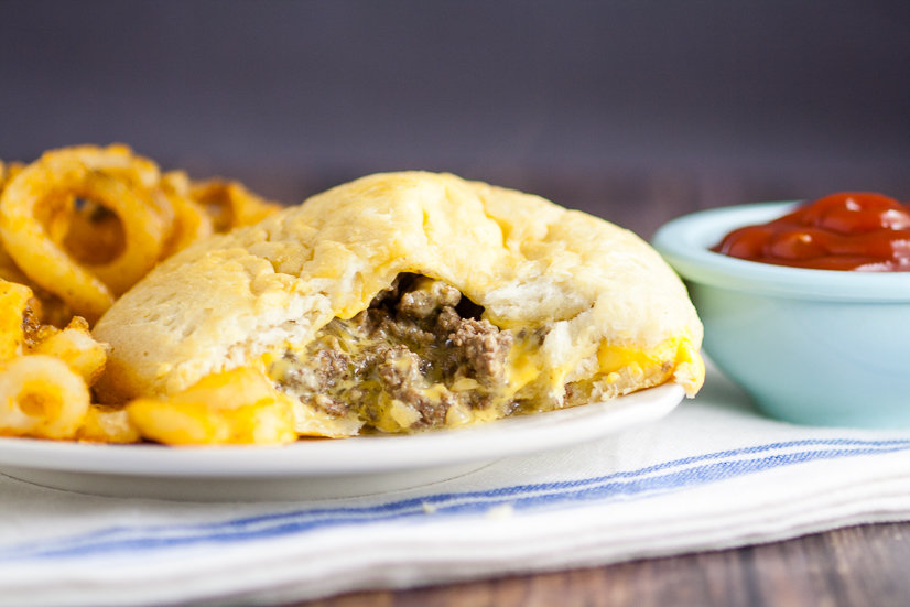 Cheeseburger Puff Pastry Pockets