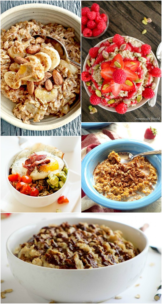 52 Breakfast Oatmeal Recipes - Over 50 new and delicious ways to eat your favorite breakfast! Try these BEST breakfast oatmeal recipes for a delightfully yummy reason to wake up in the morning. YES! I love oatmeal! It's really the perfect breakfast!