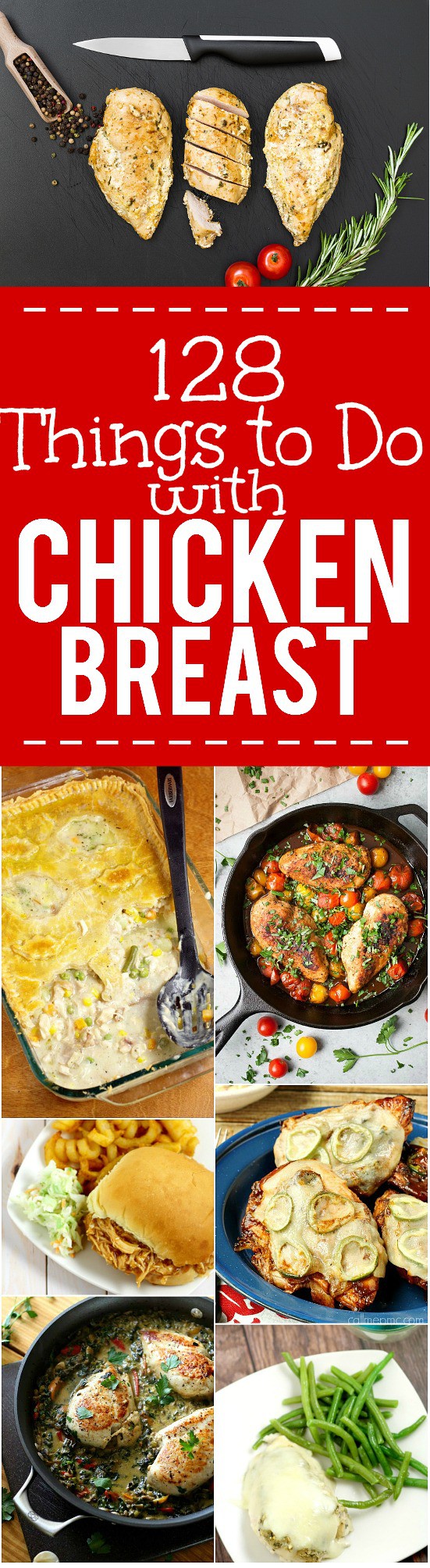 128 Chicken Breast Recipes perfect for using up that chicken breast in your freezer. Epic collection of 128 of the best quick, easy, and delicious Chicken Breast Recipes from soups and salads to entrees and casseroles.  No more boring chicken breast!