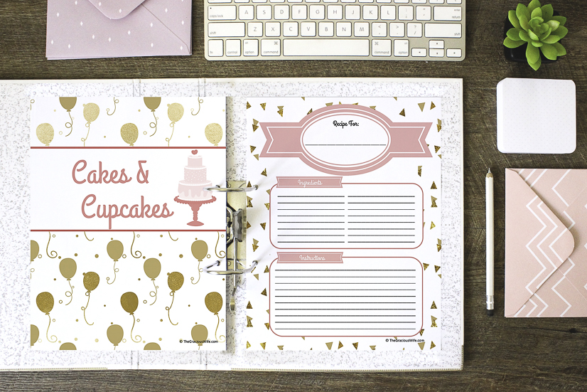 How to Make a Recipe Binder  FREE Recipe Binder Printables