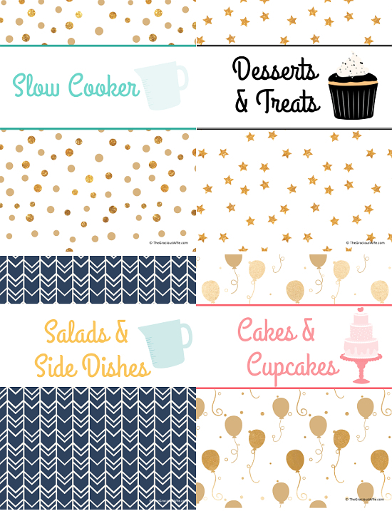 How to Make a Recipe Binder with Free DIY Recipe Binder Printables - Organize all of your favorite recipes and recipes you want to try in one cute place with these cute, pretty, and practical DIY Recipe Binder Printables in 4 different colors.