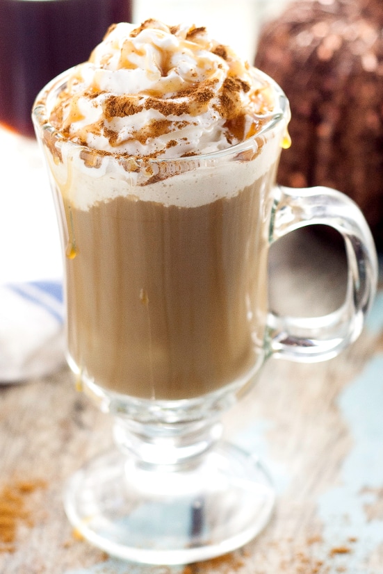 Homemade Pumpkin Caramel Coffee Creamer Recipe - Caramel adds an extra hint of sweet to the classic pumpkin spice Fall flavor.  Add this Homemade Pumpkin Caramel Coffee Creamer to your coffee for a perfect treat on a brisk Fall day. Because nothing is better than pumpkin coffee!