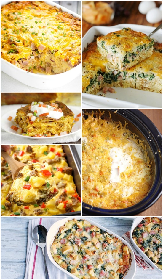 44 Savory Breakfast Casserole Recipes - 44 of the BEST Savory Breakfast Casserole Recipes for all the savory flavor lovers out there. Overnight breakfast casseroles, bacon, eggs, sausage, or veggies, there's something for everyone! There's some great make ahead and overnight breakfast recipes for Christmas and Easter here! 