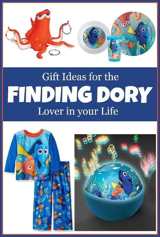 15 Finding Dory Gift Ideas - Finding Dory Gift Guide with 15 adorable and fun Finding Dory Gift Ideas that are perfect for the Finding Dory fan in your life. Perfect gift ideas for kids for Christmas and birthdays!
