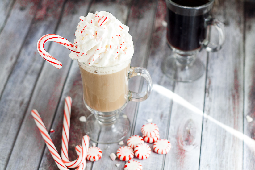 Homemade Peppermint Coffee Creamer Recipe - This Homemade Peppermint Coffee Creamer recipe is a festive way to enjoy your coffee and get more done during the holiday season. Sweet peppermint in hot coffee... Mmmm... Seriously so easy to make.  Peppermint coffee during Christmas is my absolute favorite!