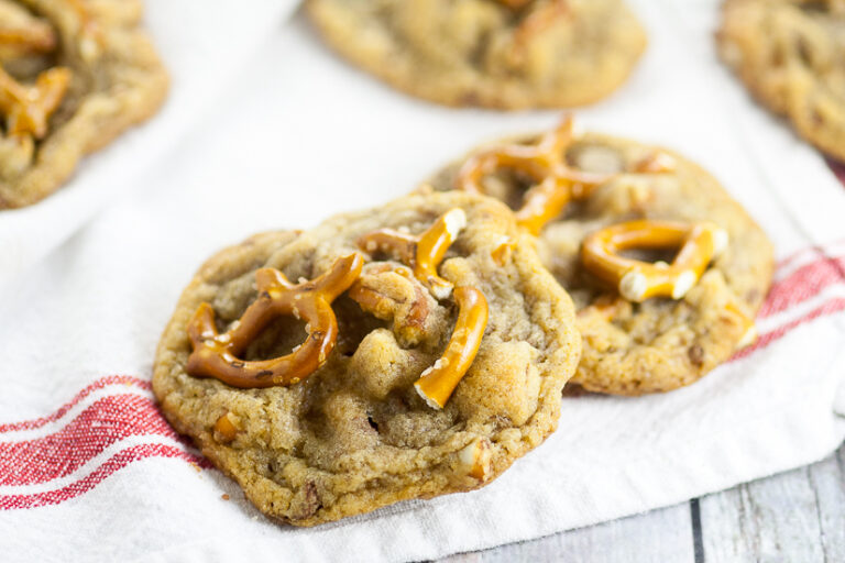 Toffee Pretzel Cookies Recipe The Gracious Wife