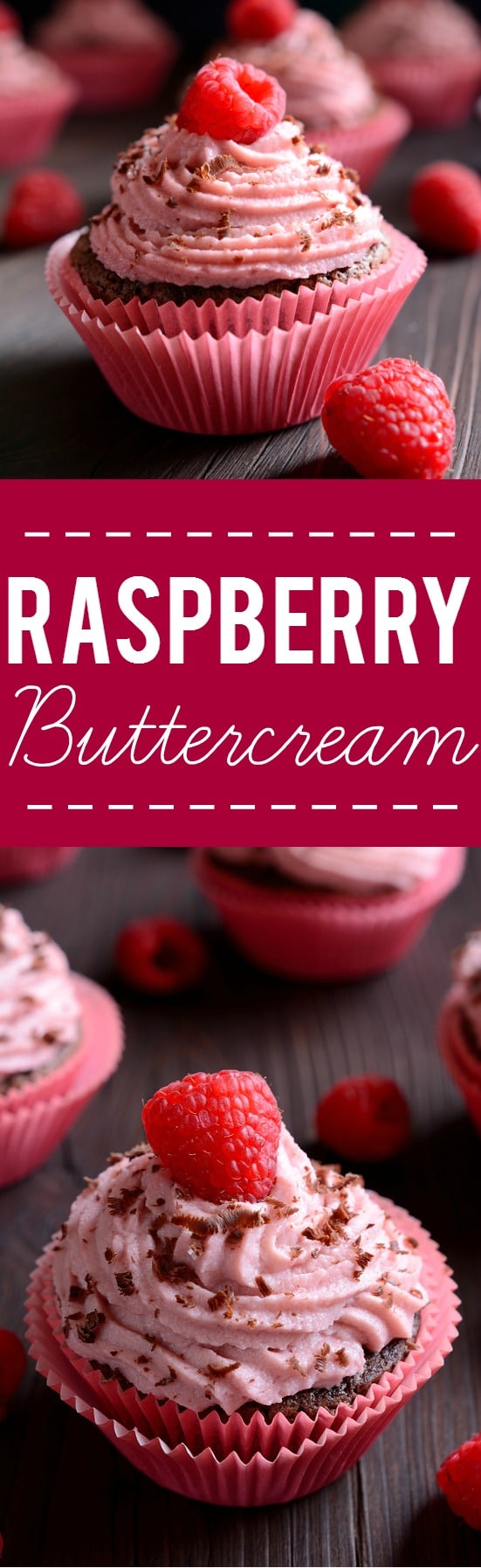 Raspberry Buttercream Frosting Recipe - Sweet and tangy raspberry buttercream recipe is easy to make and is the perfect finishing touch for your favorite cake or cupcakes!