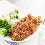 Slow Cooker Meatloaf Recipe - A simple and delicious easy Slow Cooker Meatloaf recipe using a juicy, classic meatloaf recipe and cooked in the Crock Pot.  Super delicious and easy Crockpot family dinner recipe.
