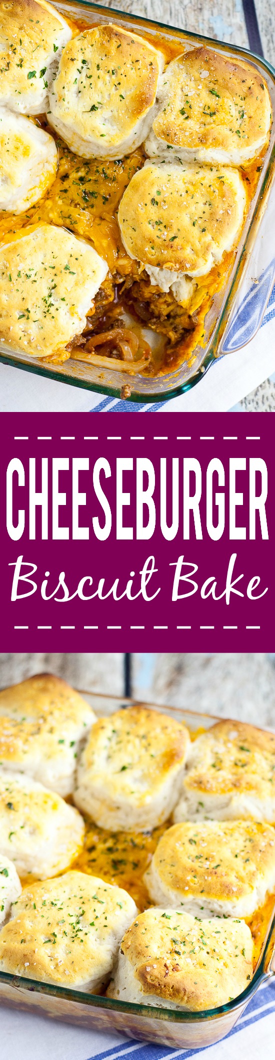Cheeseburger Biscuit Bake Recipe - This Cheeseburger Biscuit Bake recipe is a delicious 30 minute recipe with ground beef and lots of cheese that's sure to be an instant family favorite. Super yummy and EASY family dinner recipe. 