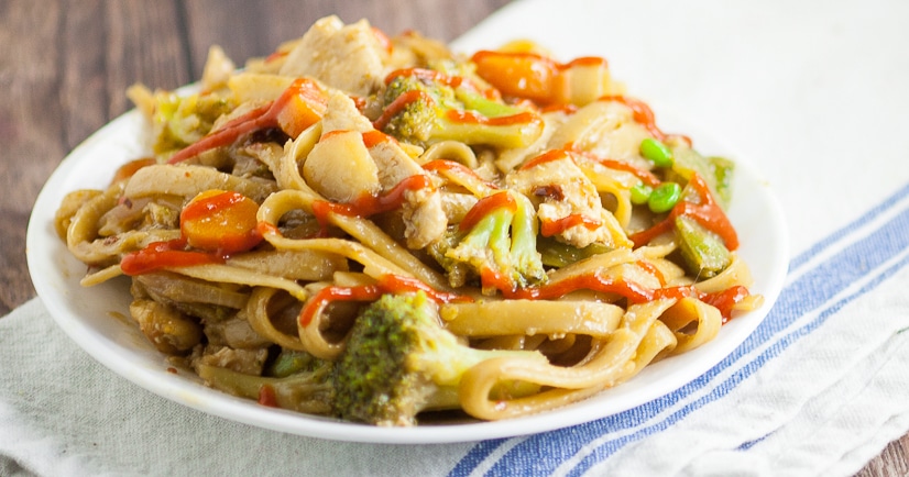 Chicken and Vegetable Stir Fry Recipe - Full of veggies and tangy teriyaki, this Chicken and Vegetable Stir Fry recipe makes a delicious, quick and easy family dinner recipe with chicken breast in just 30 minutes that's healthy too!
