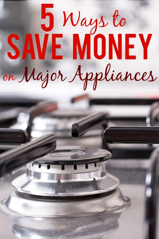 5 Ways to Save Money on Major Appliances - Thinking about new appliances? Use these 5 simple and easy ways to save money on major appliances to help you save on your next appliance purchase! Frugal living - budget