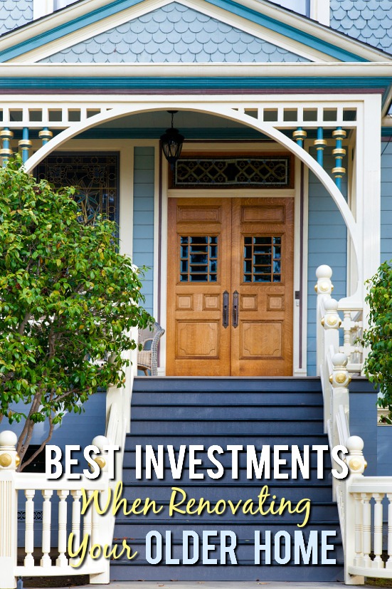 Top 5 Best Investments When Renovating an Older Home - Confused on where to start renovating your older home? Some projects are worth more when selling than others, and some will even pay you back! Check out these top 5 best investments when renovating an older home to get started on the right track. DIY Farm house renovation