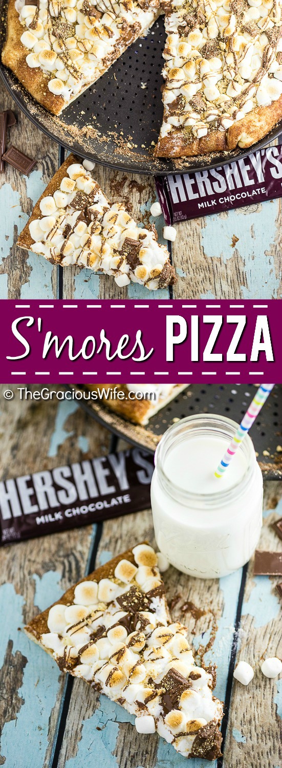 S'mores Pizza Recipe in 30 minutes The Gracious Wife