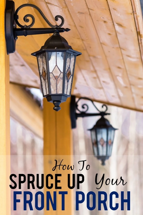 5 Tips to Spruce Up a Front Porch - Turn your run down porch into a beautiful, welcoming entry way with loads of curb appeal with these 5 easy and cheap Tips to Spruce Up a Front Porch! Easy DIY ideas for the porch
