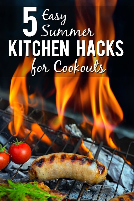 6 Easy Summer Kitchen Hacks for Cookouts - Make Summer cookouts easier and even more fun and relaxing with these 6 simple, and totally genius, Summer Kitchen Hacks for Cookouts.  Cooking Tips | Cooking Hacks
