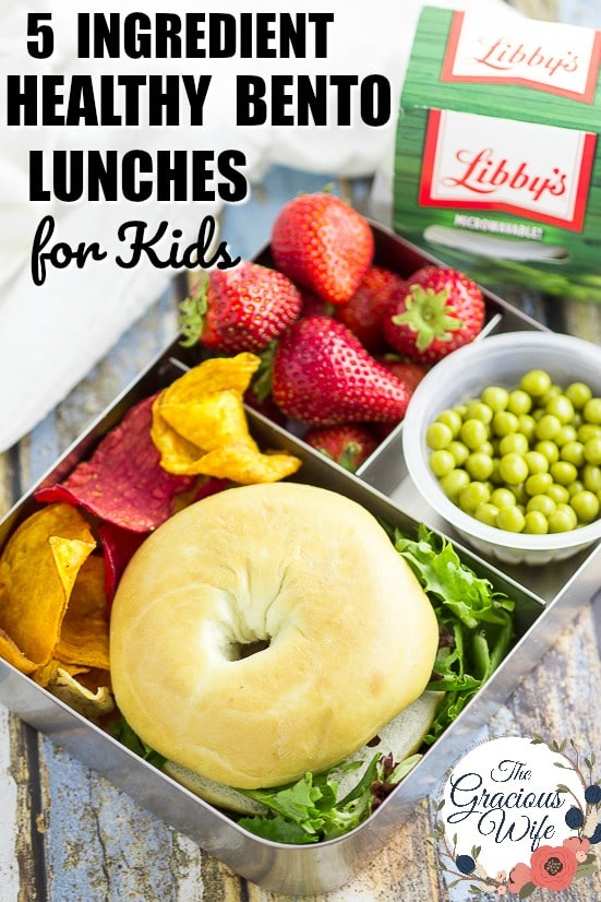 5 Ingredient Bento Box Lunches for Kids for a Week - If you're looking for some easy, creative, and healthy school lunch ideas for kids, check out these super simple 5 ingredient bento box lunches for kids for a WHOLE WEEK!