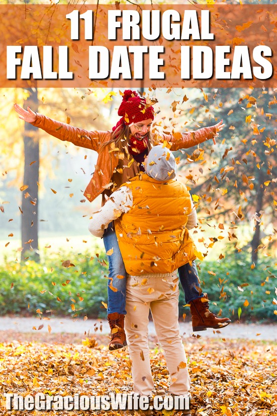 11 Frugal Fall Date Ideas for couples - Enjoy the Fall season with your special someone while still on a budget with these 11 Frugal Fall Date Ideas that you'll both love. These are great date night ideas! So fun!