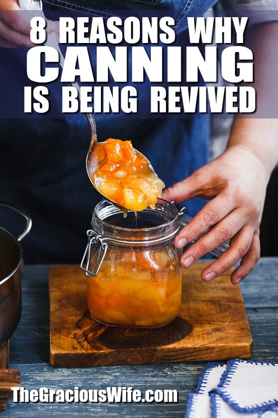 8 Reasons Why Canning is Being Revived - Have you noticed the lost art of canning making a comeback recently? Here are 8 reasons why canning is being revived! See if you want to join in, too! These are great reasons to actually start canning too