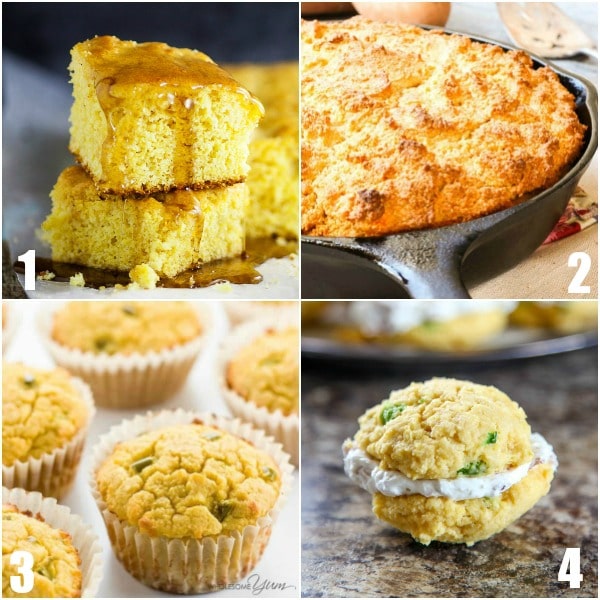 32 Cornbread Recipes - Everyone loves this easy Southern side dish! Find out how to make your favorite cornbread even more amazing with these 32 easy homemade Cornbread Recipes. Whether you like sweet, Southern, casseroles, or muffins, you'll find it all here! Oh. My. Yum. So many cozy recipes!
