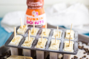 Homemade Caramel Macchiato Ice Pops that are perfect for summer. Even better than iced coffee or your favorite caramel macchiato drink, these popsicles are cool, creamy, and refreshing!