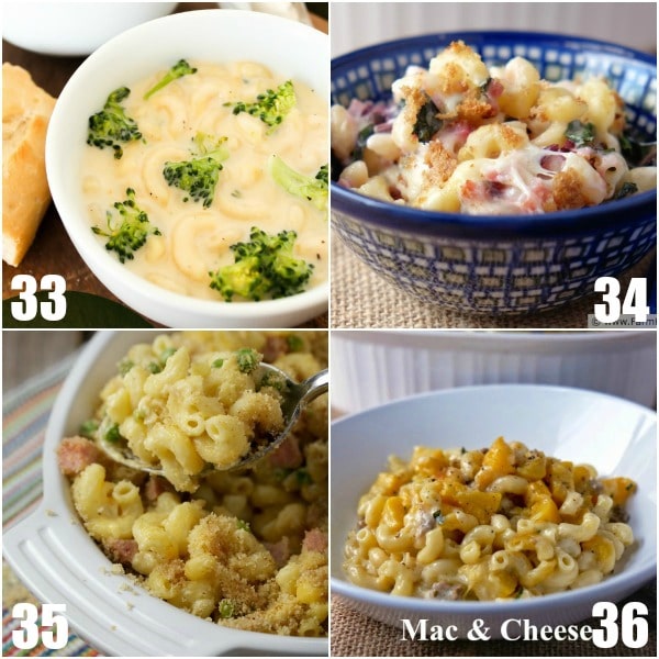 68 Mac and Cheese Recipes - 68 Mac and Cheese Recipes that everyone will love! Gooey, cheesy, and delicious these unique mac and cheese recipes are guaranteed hits!  So many homemade macaroni and cheese recipes! Baked, crockpot, ctovetop, classic, easy, creamy, southern, and so much more! OMG. I love macaroni and cheese!