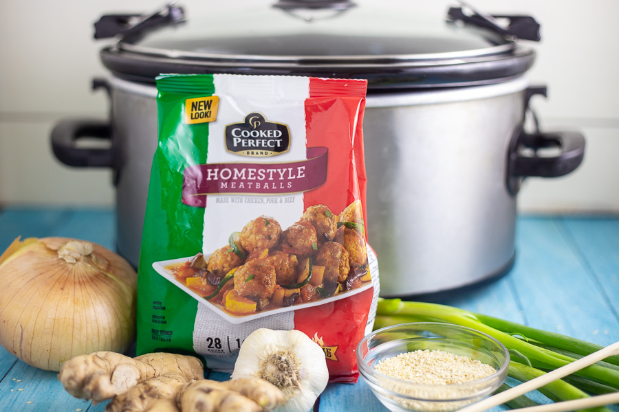 Slow Cooker Mongolian Meatballs are a super easy appetizer recipe featuring savory slow cooker meatballs in a sticky Mongolian glaze sauce.  This restaurant inspired recipe is a family favorite perfect for game day food, holiday appetizers for a crowd, or even served with rice for dinner.