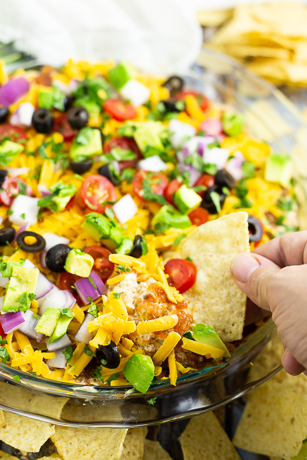 Easy Layered Taco Dip Recipe The Gracious Wife