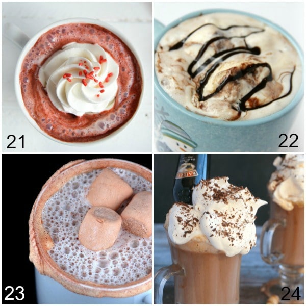 Make these 36 homemade Hot Chocolate Recipes in the crock pot or the stove top, for one or for a crowd! Is there much better than a cup of hot cocoa on a cold, windy day? There is just something so soothing about that. Here are 36 warm, delicious homemade Hot Chocolate Recipes to inspire you and warm you up!
