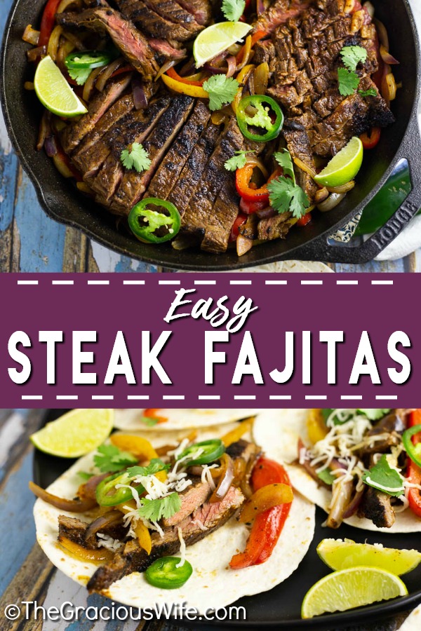 Easy Skirt Steak Fajitas Recipe The Gracious Wife