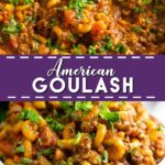 This warm comforting American Goulash is made with simple ingredients, all in one pot! Easy, home-style comfort food that's perfect for family dinner. Super easy ground beef recipe for dinner that the whole family will love. It's even freezer friendly. Recipe includes video!