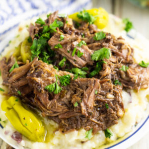 Mississippi Pot Roast is the best, juicy, tender, zesty roast you'll ever eat. It's so easy to make right in the slow cooker!