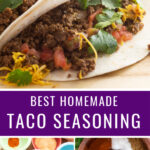 This is the BEST zesty Homemade Taco Seasoning. It can be made in minutes, and it's preservative-free, gluten free, and easily customizable. Make it with ingredients you probably already have on hand!